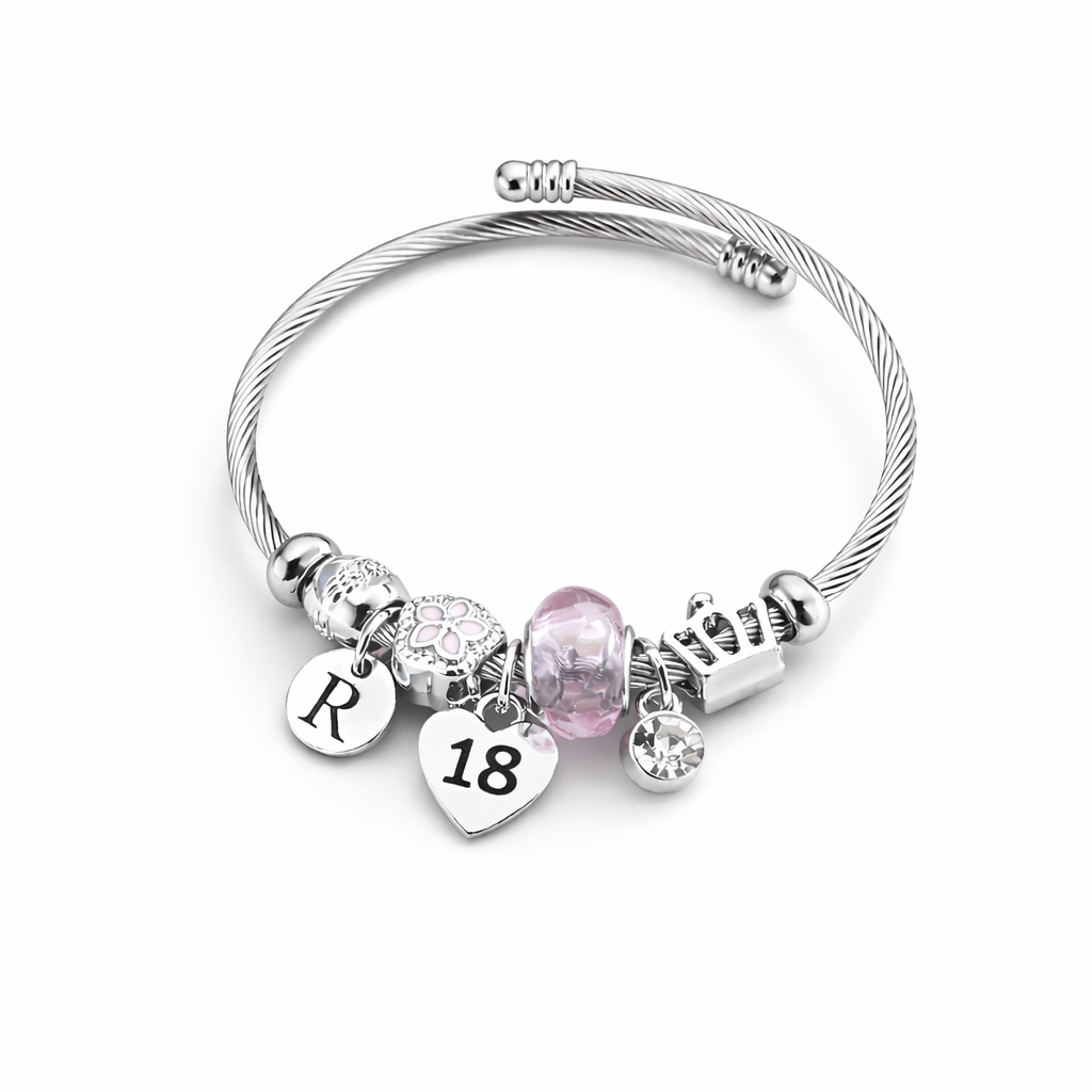 18th birthday bracelet gift for her in jewellery gift box