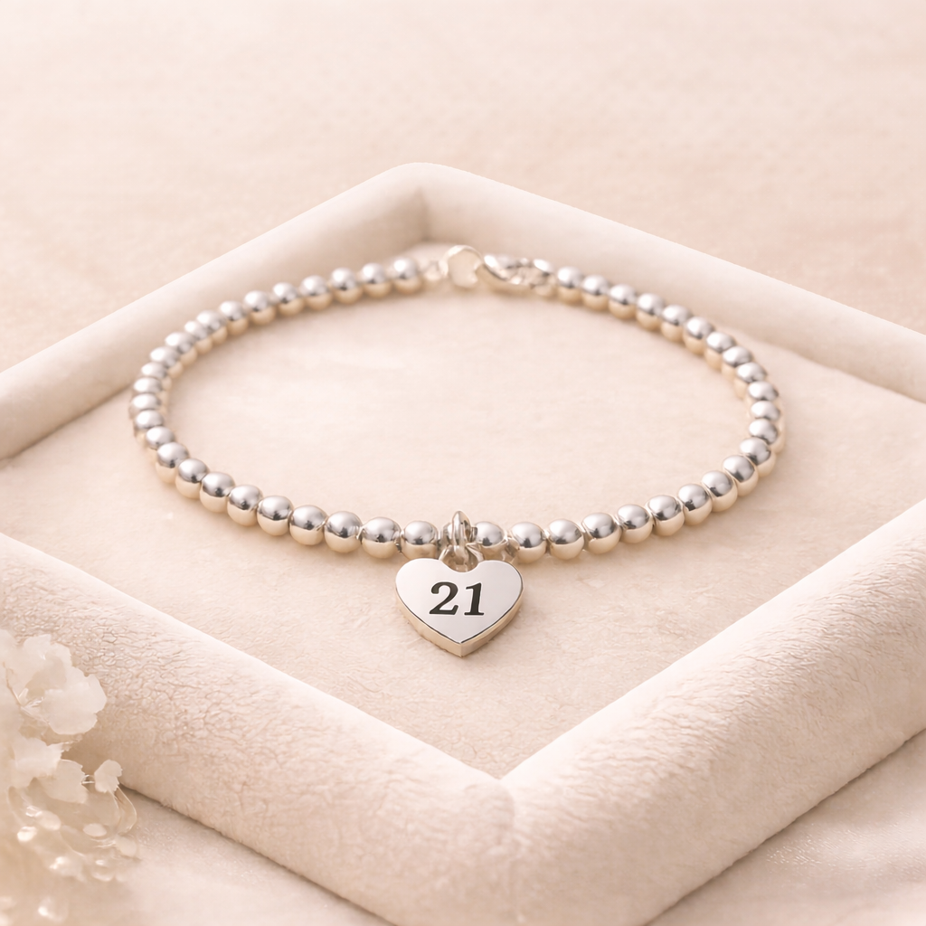 21st birthday keepsake bracelet
