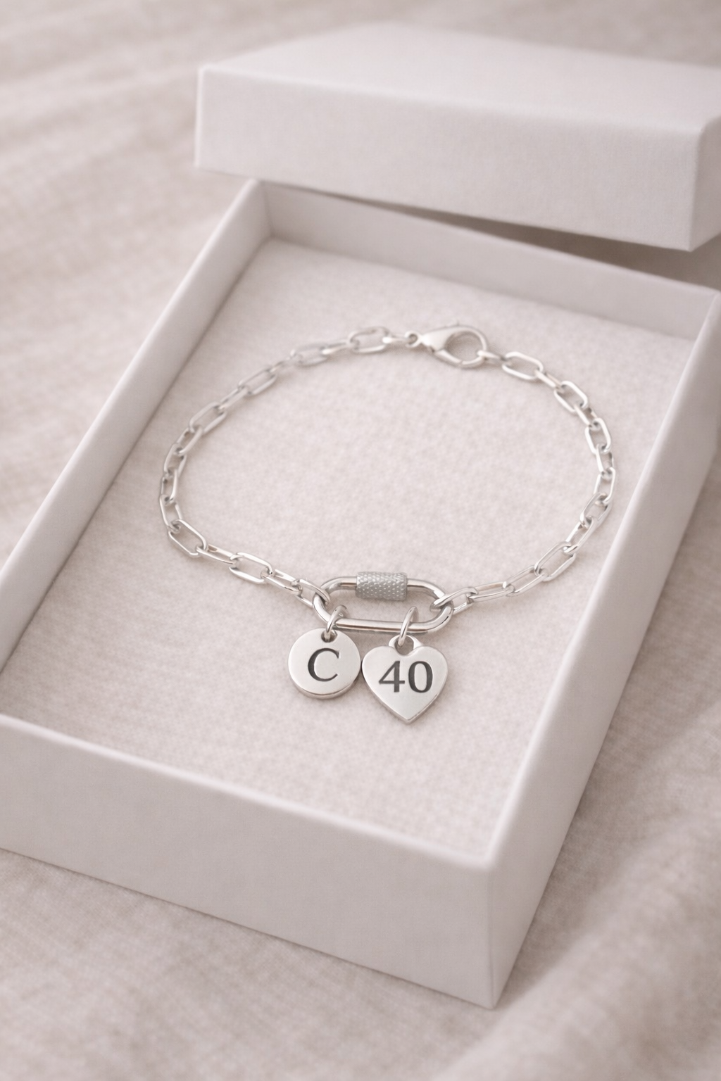 40th birthday bracelet gift for women