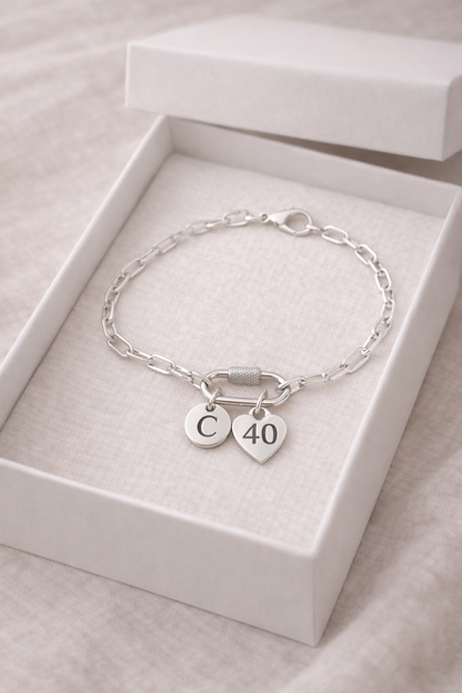 40th birthday bracelet gift for women