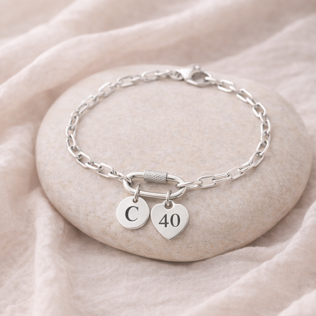 40th birthday keepsake bracelet for women, meaningful milestone jewellery gift