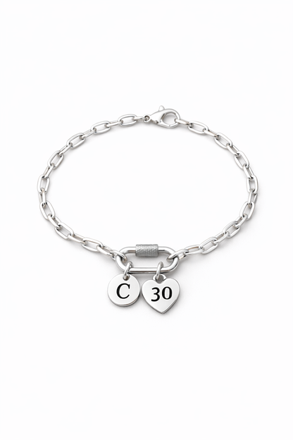 Sentimental 30th birthday jewellery personalised initial