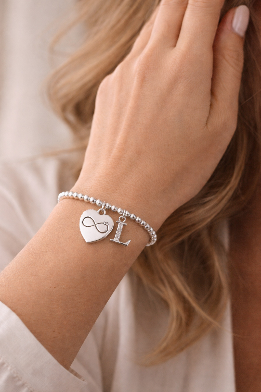 infinity heart bracelet for sisters